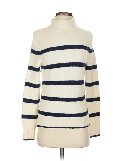 Pre-owned Jcrew Turtleneck Sweater In White