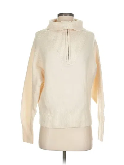 Pre-owned Jcrew Turtleneck Sweater In White