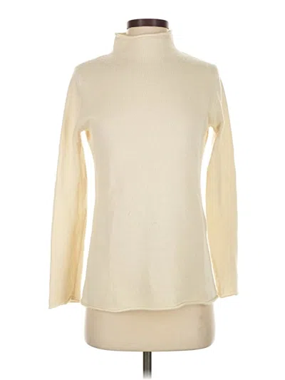 Pre-owned Jcrew Turtleneck Sweater In White