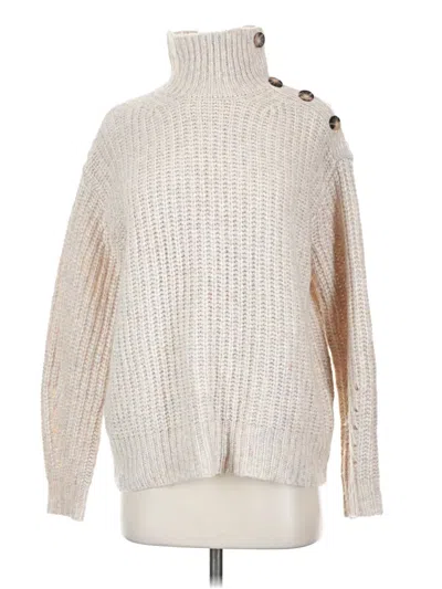 Pre-owned Jcrew Turtleneck Sweater In White