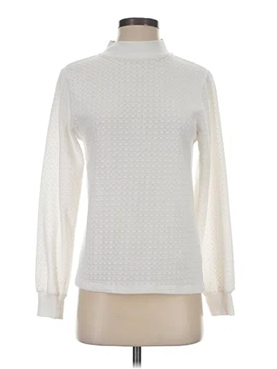 Pre-owned Jcrew Turtleneck Sweater In White