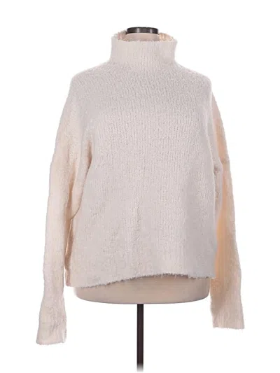Pre-owned Jcrew Turtleneck Sweater In White