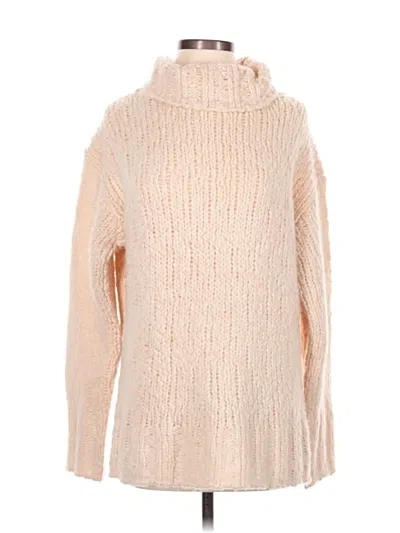 Pre-owned Jcrew Turtleneck Sweater In White