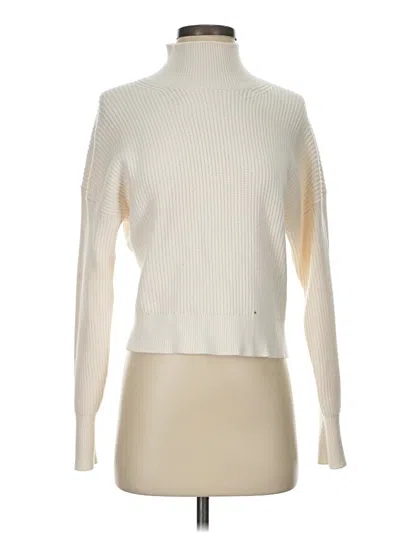 Pre-owned Jcrew Turtleneck Sweater In White