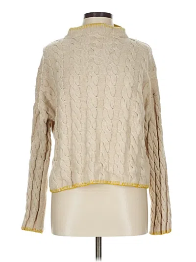 Pre-owned Jcrew Turtleneck Sweater In White