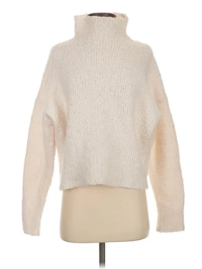 Pre-owned Jcrew Turtleneck Sweater In White