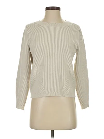 Pre-owned Jcrew Turtleneck Sweater In White
