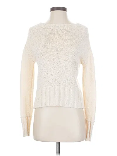 Pre-owned Jcrew Turtleneck Sweater In White