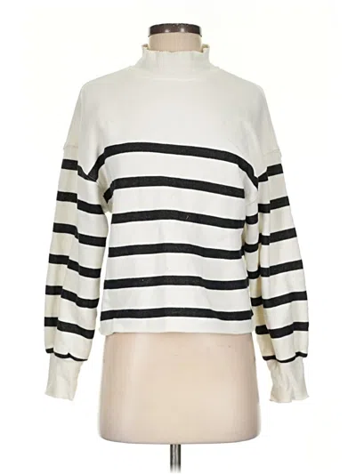 Pre-owned Jcrew Turtleneck Sweater In White