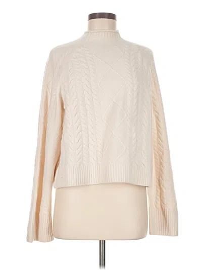 Pre-owned Jcrew Turtleneck Sweater In White