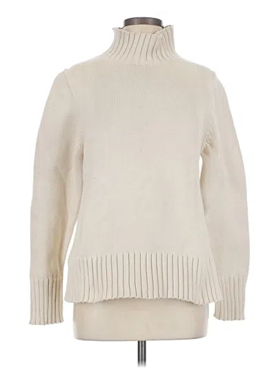 Pre-owned Jcrew Turtleneck Sweater In White