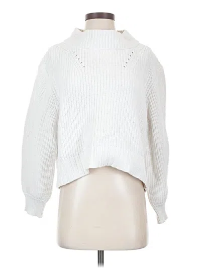Pre-owned Jcrew Turtleneck Sweater In White