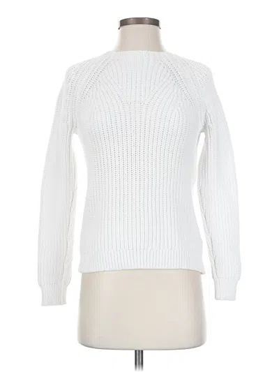 Pre-owned Jcrew Turtleneck Sweater In White