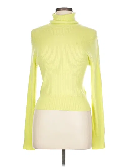 Pre-owned Jcrew Turtleneck Sweater In Yellow