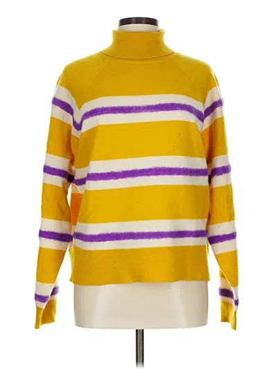 Pre-owned Jcrew Turtleneck Sweater In Yellow