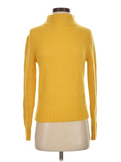 Pre-owned Jcrew Turtleneck Sweater In Yellow