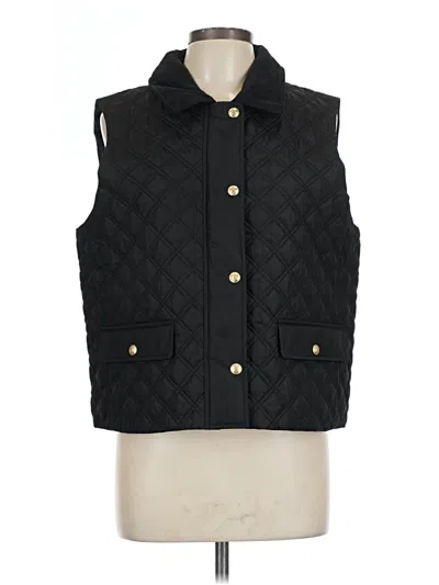 Pre-owned Jcrew Vest In Black