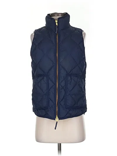 Pre-owned Jcrew Vest In Blue