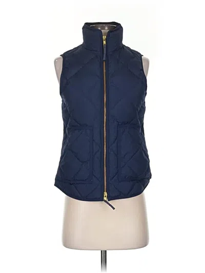 Pre-owned Jcrew Vest In Blue