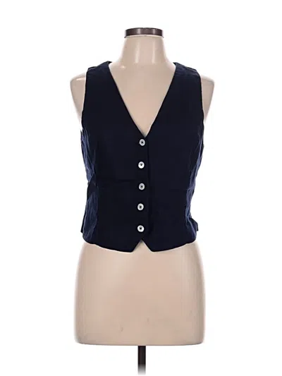 Pre-owned Jcrew Vest In Blue