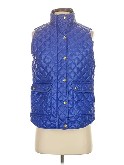 Pre-owned Jcrew Vest In Blue