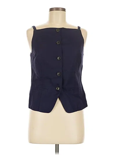 Pre-owned Jcrew Vest In Blue