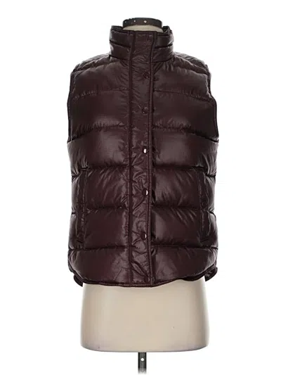 Pre-owned Jcrew Vest In Burgundy