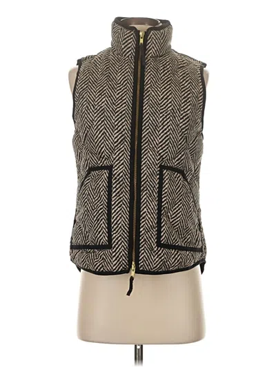 Pre-owned Jcrew Vest In Gold