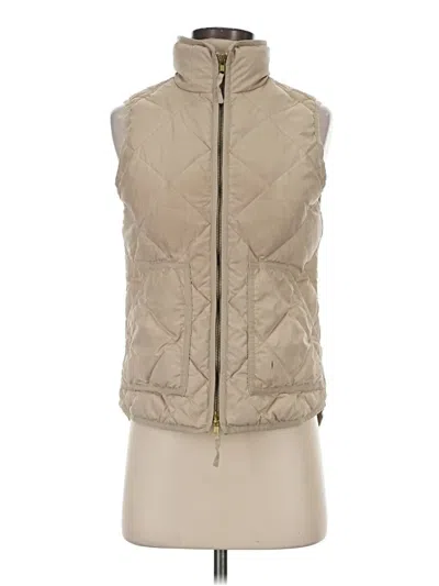 Pre-owned Jcrew Vest In Gold