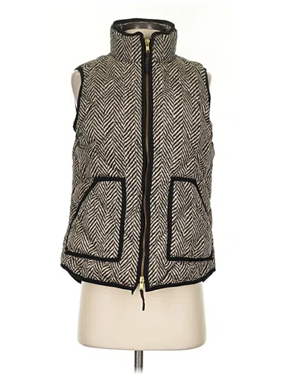 Pre-owned Jcrew Vest In Gold