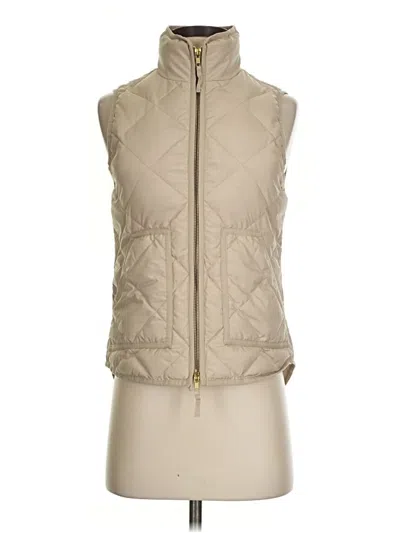 Pre-owned Jcrew Vest In Gold