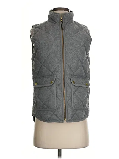 Pre-owned Jcrew Vest In Gray