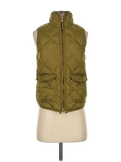 Pre-owned Jcrew Vest In Green