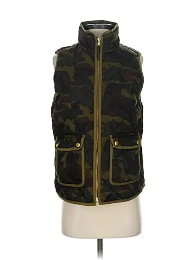 Pre-owned Jcrew Vest In Green