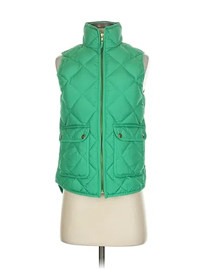 Pre-owned Jcrew Vest In Green