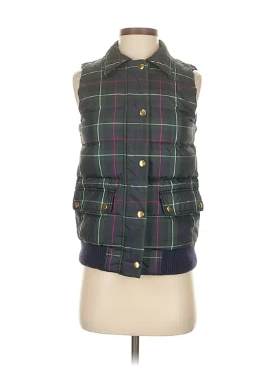 Pre-owned Jcrew Vest In Green