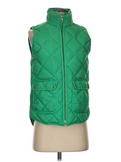 Pre-owned Jcrew Vest In Green