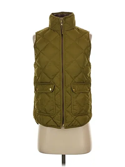 Pre-owned Jcrew Vest In Green