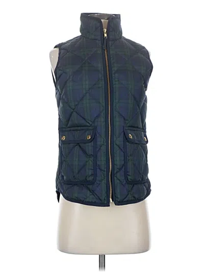Pre-owned Jcrew Vest In Green