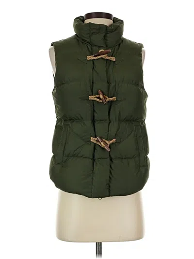 Pre-owned Jcrew Vest In Green