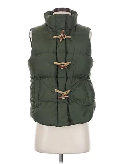 Pre-owned Jcrew Vest In Green