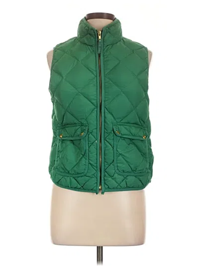 Pre-owned Jcrew Vest In Green