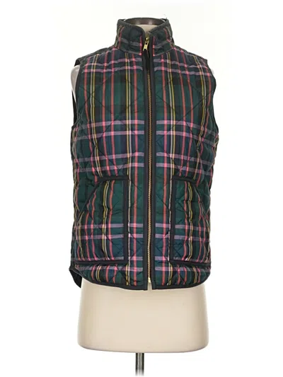 Pre-owned Jcrew Vest In Green
