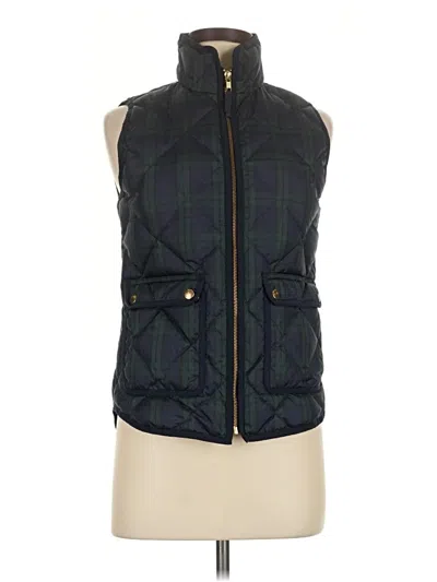 Pre-owned Jcrew Vest In Green