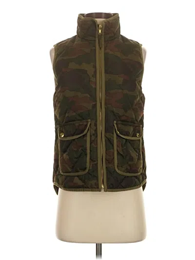 Pre-owned Jcrew Vest In Green