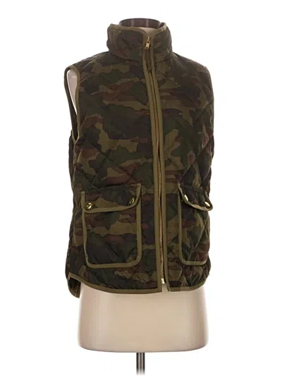 Pre-owned Jcrew Vest In Green