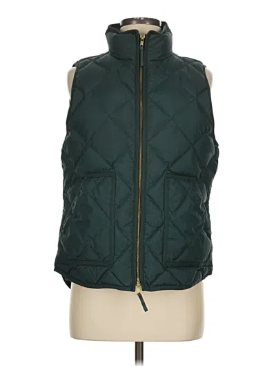 Pre-owned Jcrew Vest In Green