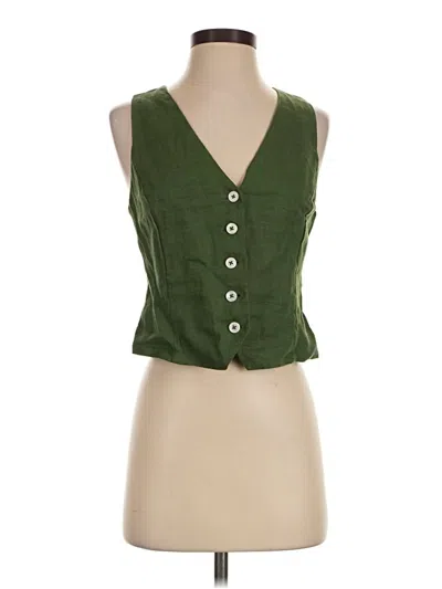 Pre-owned Jcrew Vest In Green