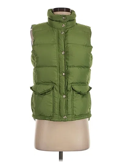 Pre-owned Jcrew Vest In Green
