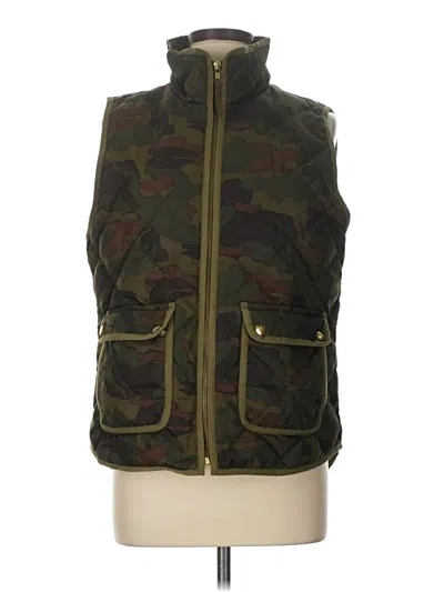Pre-owned Jcrew Vest In Green